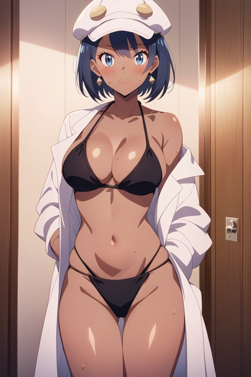 Suado, Black Bikini, White Suit Hentai IA pornografia