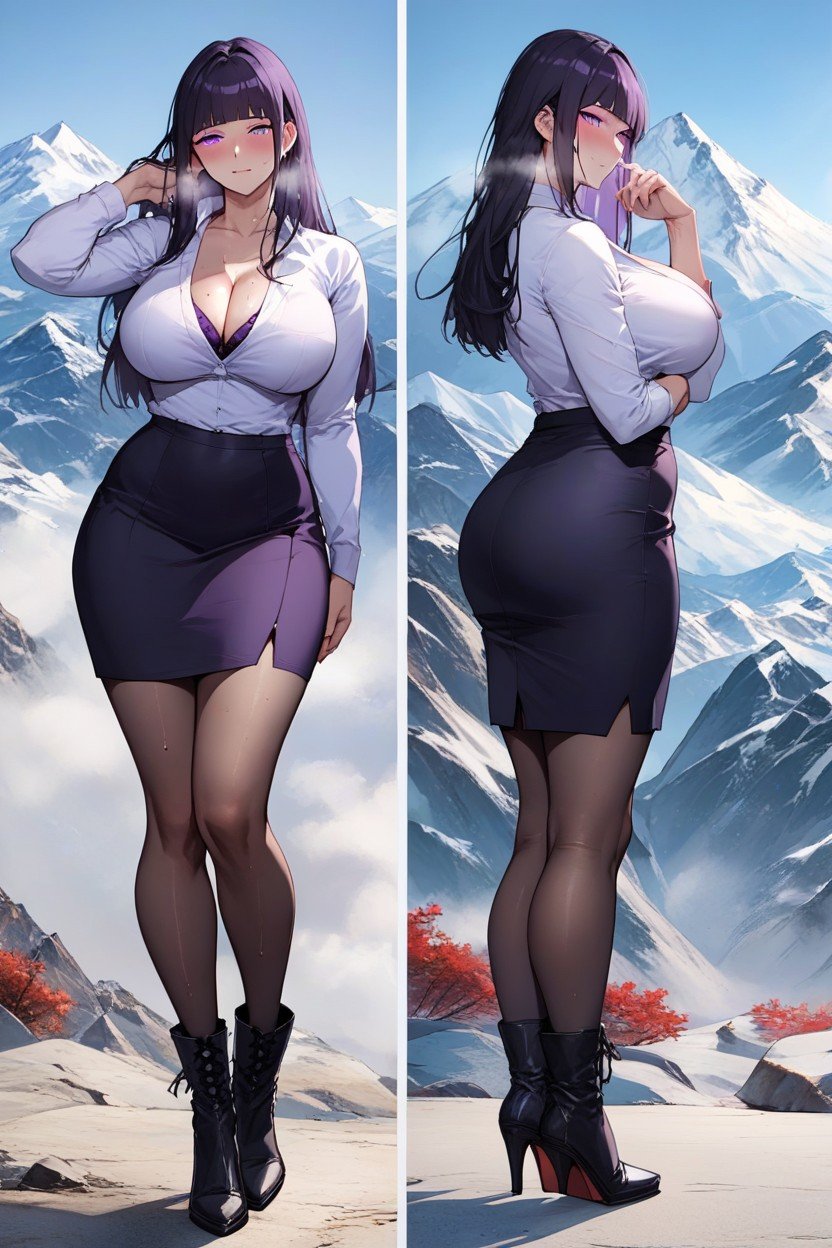 Avergonzada, Cleavage, Thick ThighsHentai IA