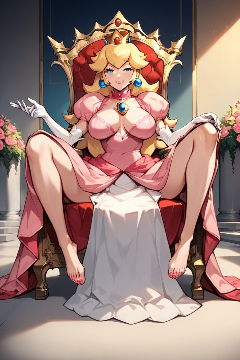 Throne Room, Perfect Proportions, Sitting On Throne Hentai IA pornografia