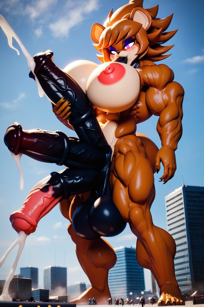 Ultra Muscular, Multi Penis, Black PenisファーリーAIポルノ