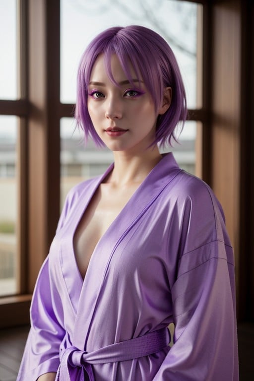 18+, Lavender Ninja Robe, Ayane DoaPorno shemale IA