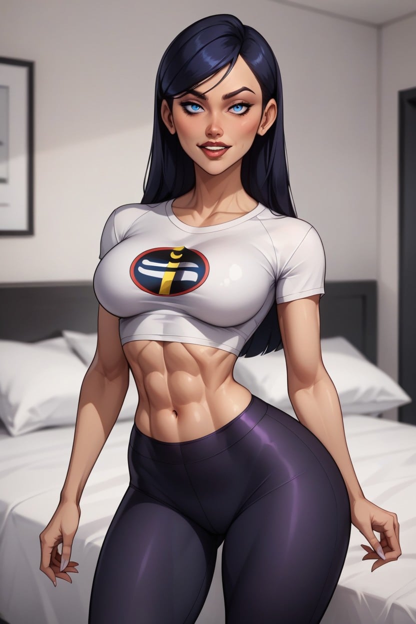 Extremely Wide Sexy Hips, Front View, Perky Large Round Bubble Butt AI Porn