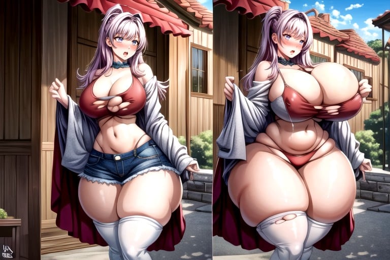 Her Absurdly Hyper Giant Fat Breasts Becoming More Hyper Enlarged Giant Fat Fleshy Moons Bigger Then A House On Her Chest, Best Face, She Is Growing So Much More Hyper Extra FatAI黄漫