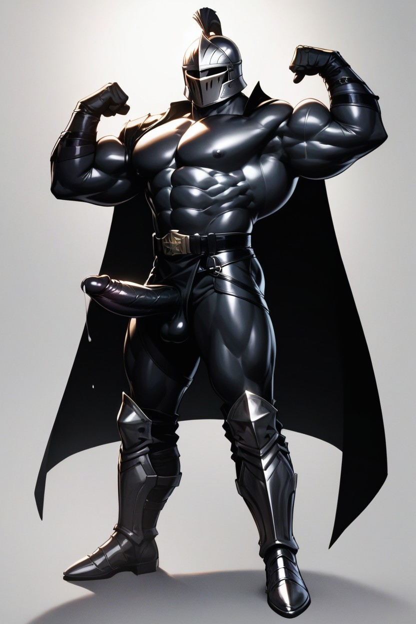Large Biceps, Hard Penis, Full Body AI Gay Porn