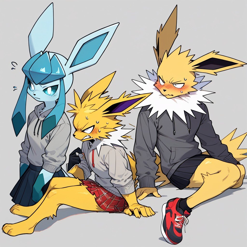 Pokemons, Disgusted, Skirt Furry AI Porn