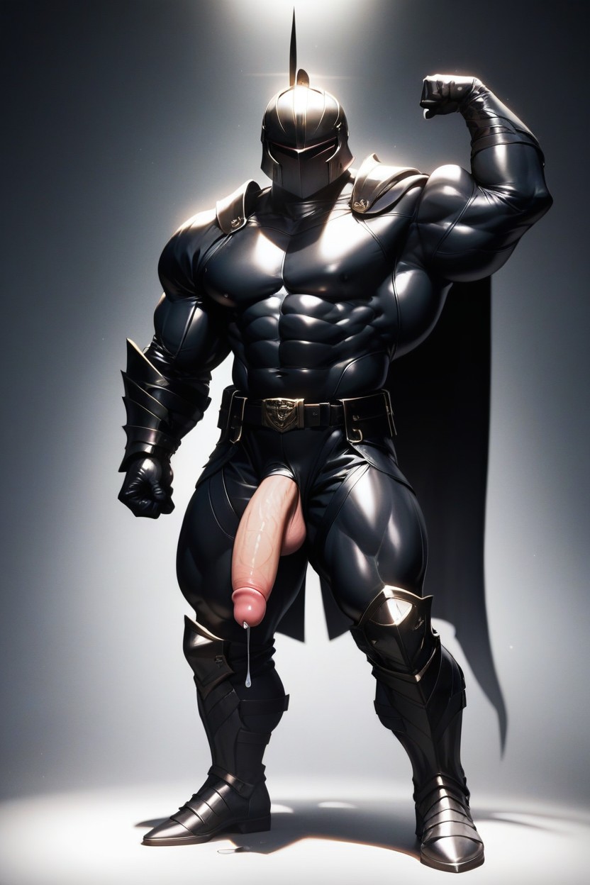 Precum Dripping, Black Sleeves, Looking At Viewer AI Gay Porn