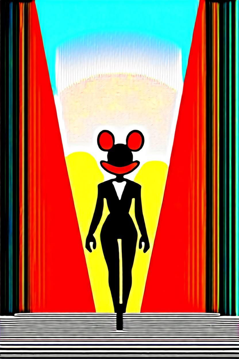 Outside, Mickey Mouse Ears, 18+ Furry AI Porn