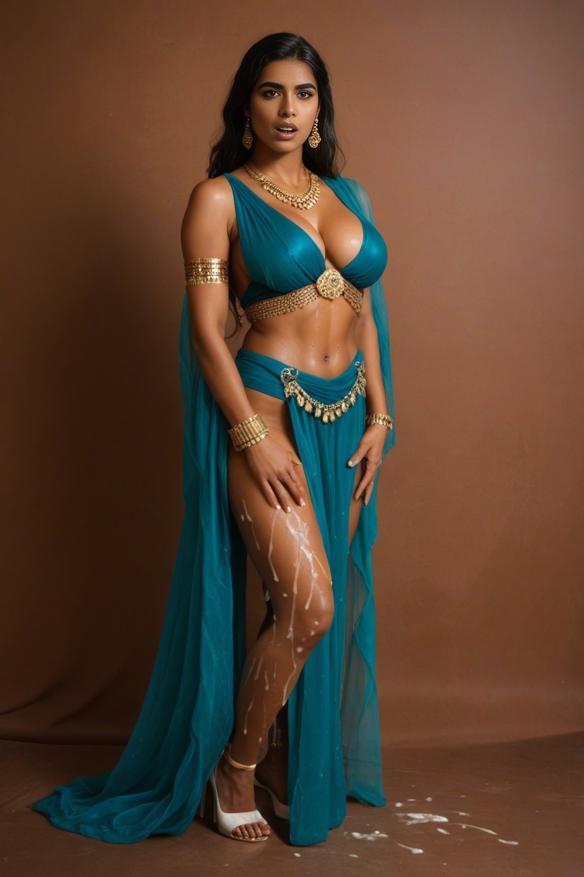 Hindu Aesthetic, Indian, Ornate Traditional Ethnic Indian Cosplay AI Porn