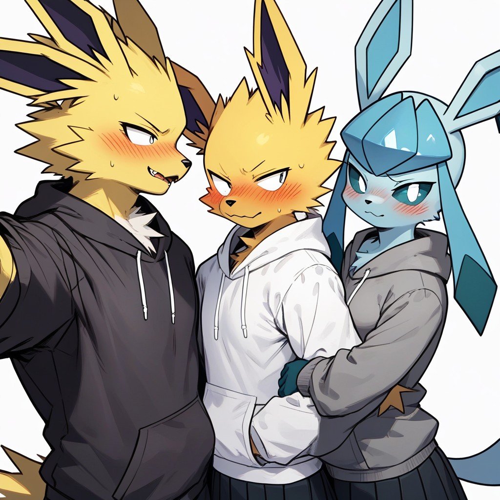 Simple Background, Pokemon Jolteon, People퍼리 AI 포르노