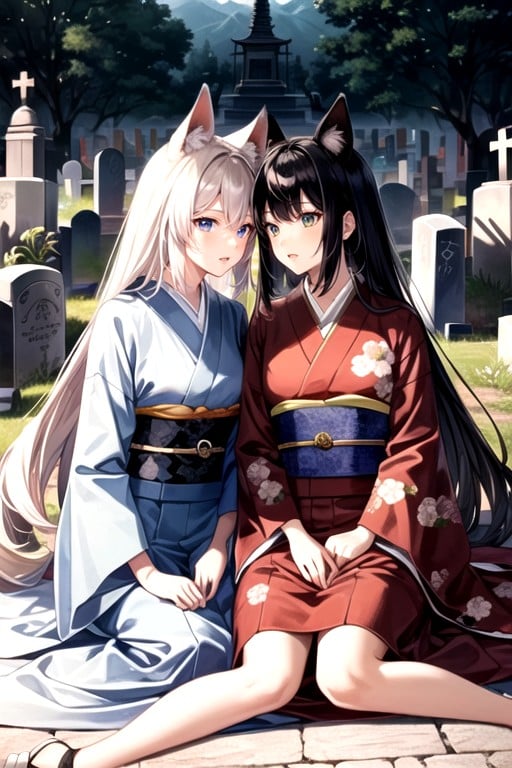 Kimono, Izuna, One Woman퍼리 AI 포르노