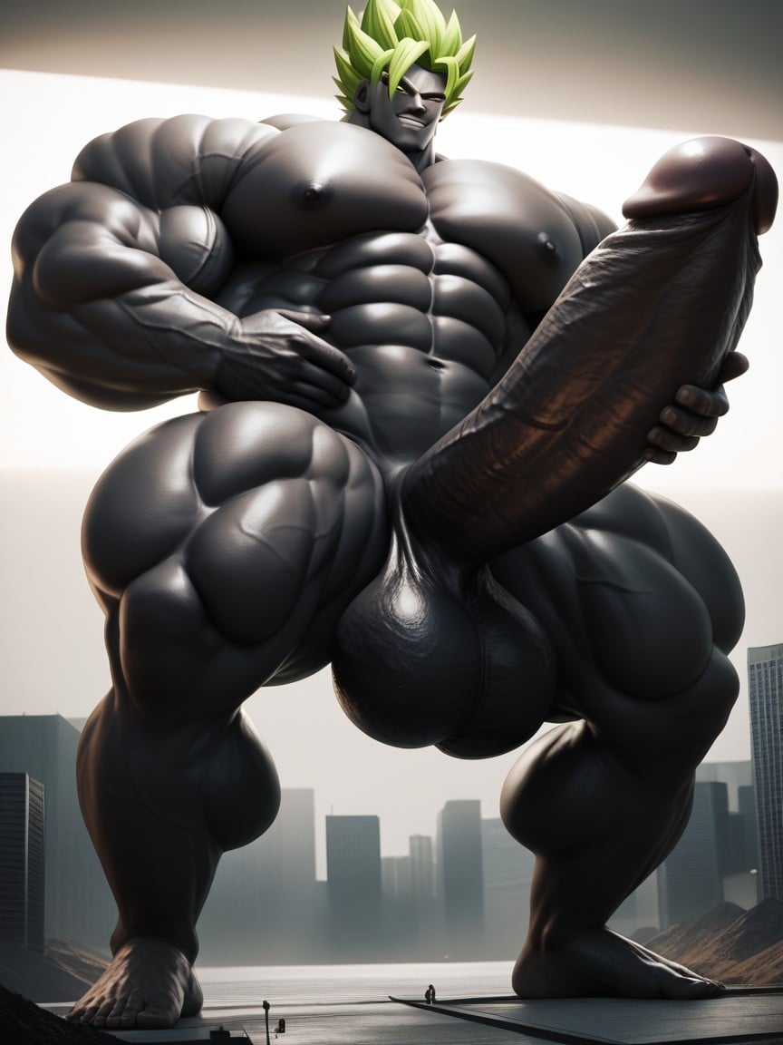 Black Skin, Big Ball, Giant Massive Full Body Artwork Porno gay IA