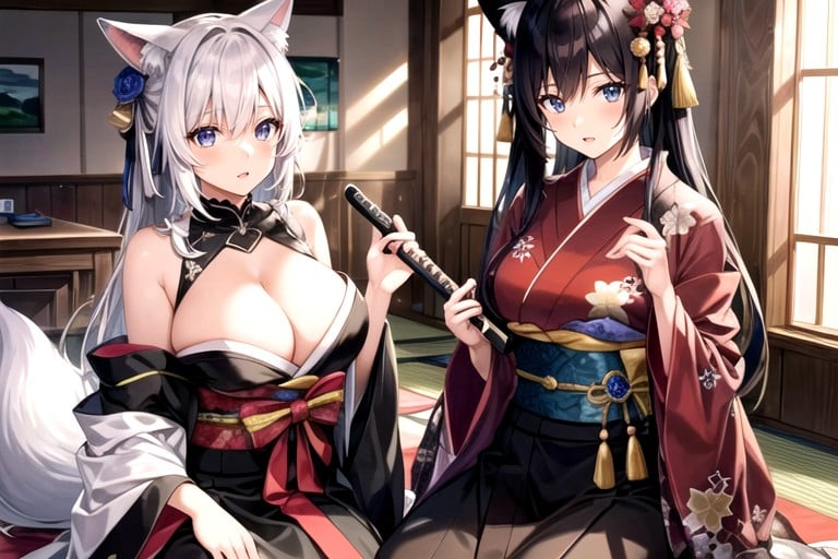 Kimono, Two Women Yokozuwari, Two Women YokozuwariFurry IA