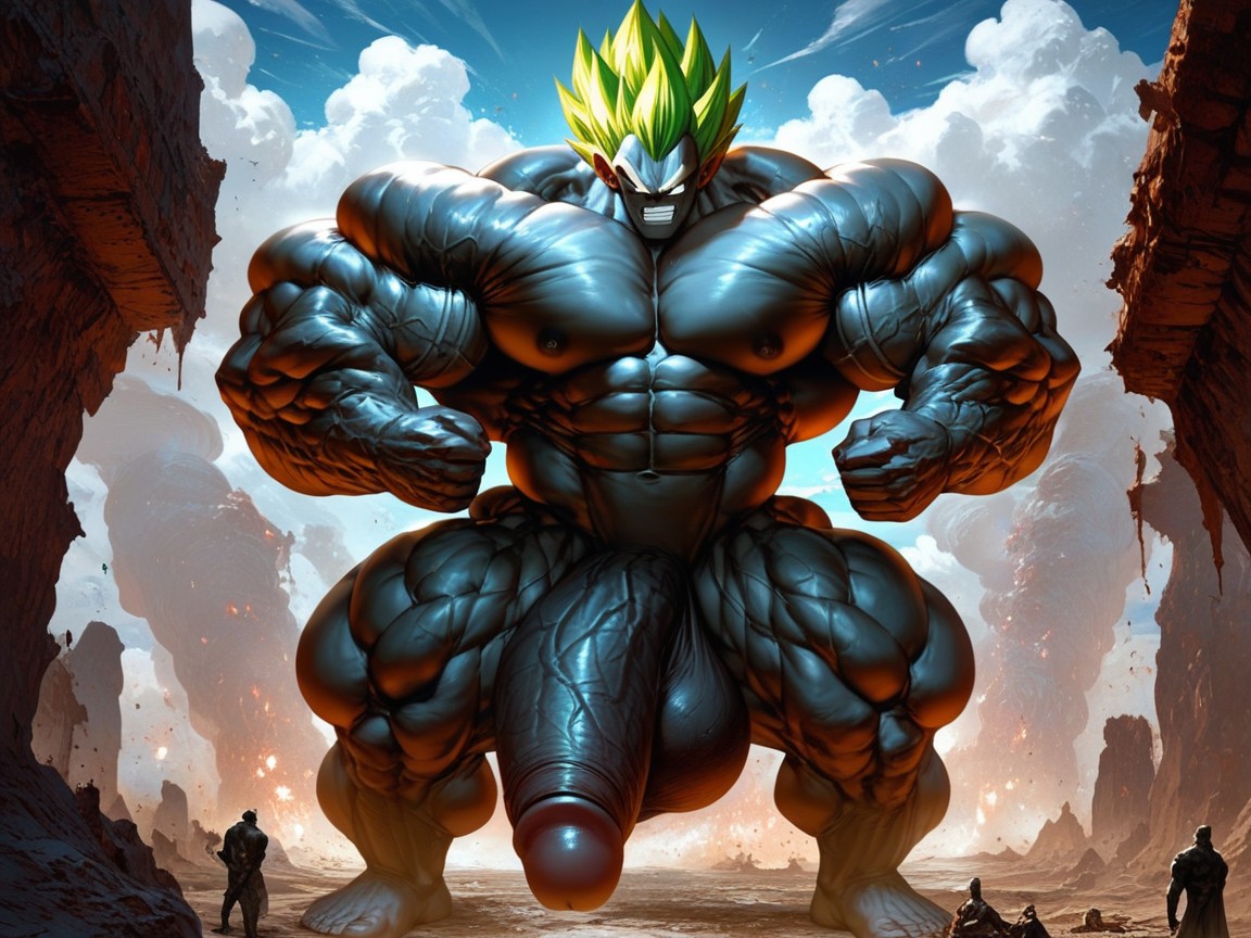 Massive Cock, Extreme Proportions, Huge Muscle AI Gay Porn