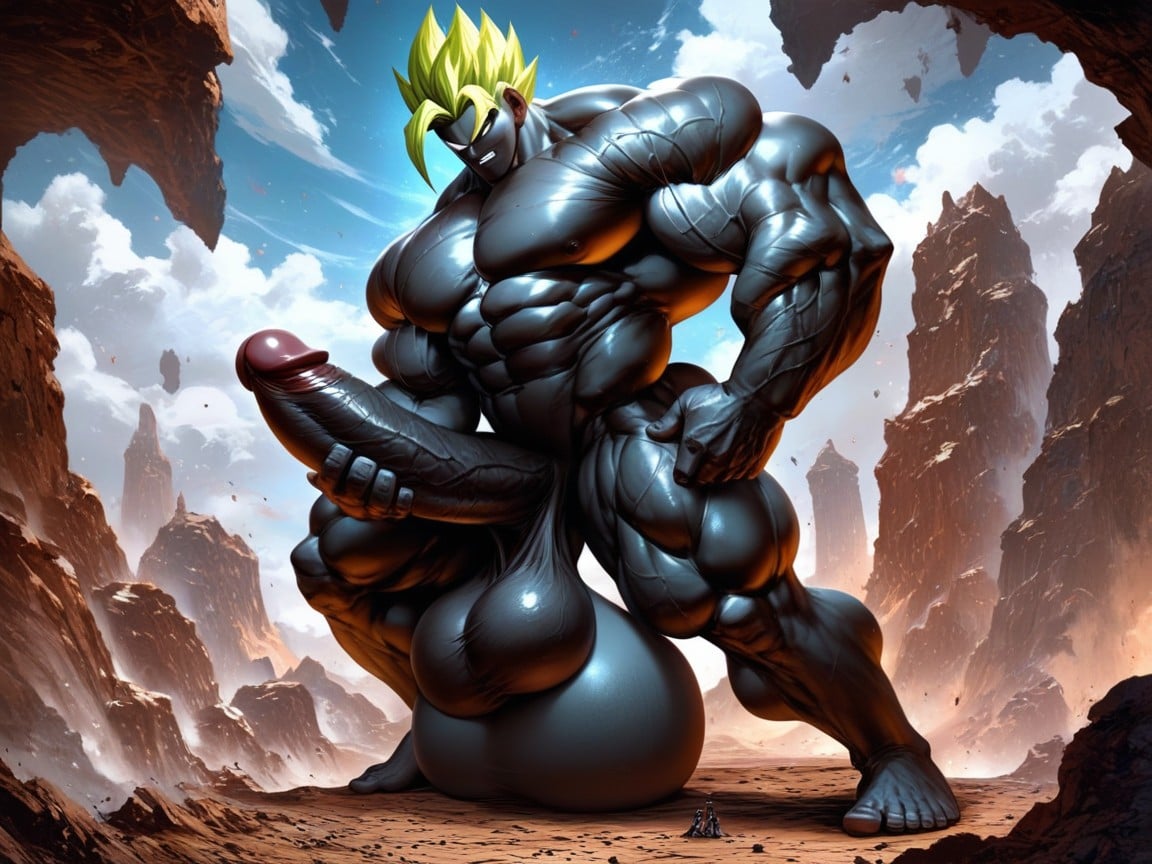 Wide, Penis Bigger Than Body, Tall Man AI Gay Porn