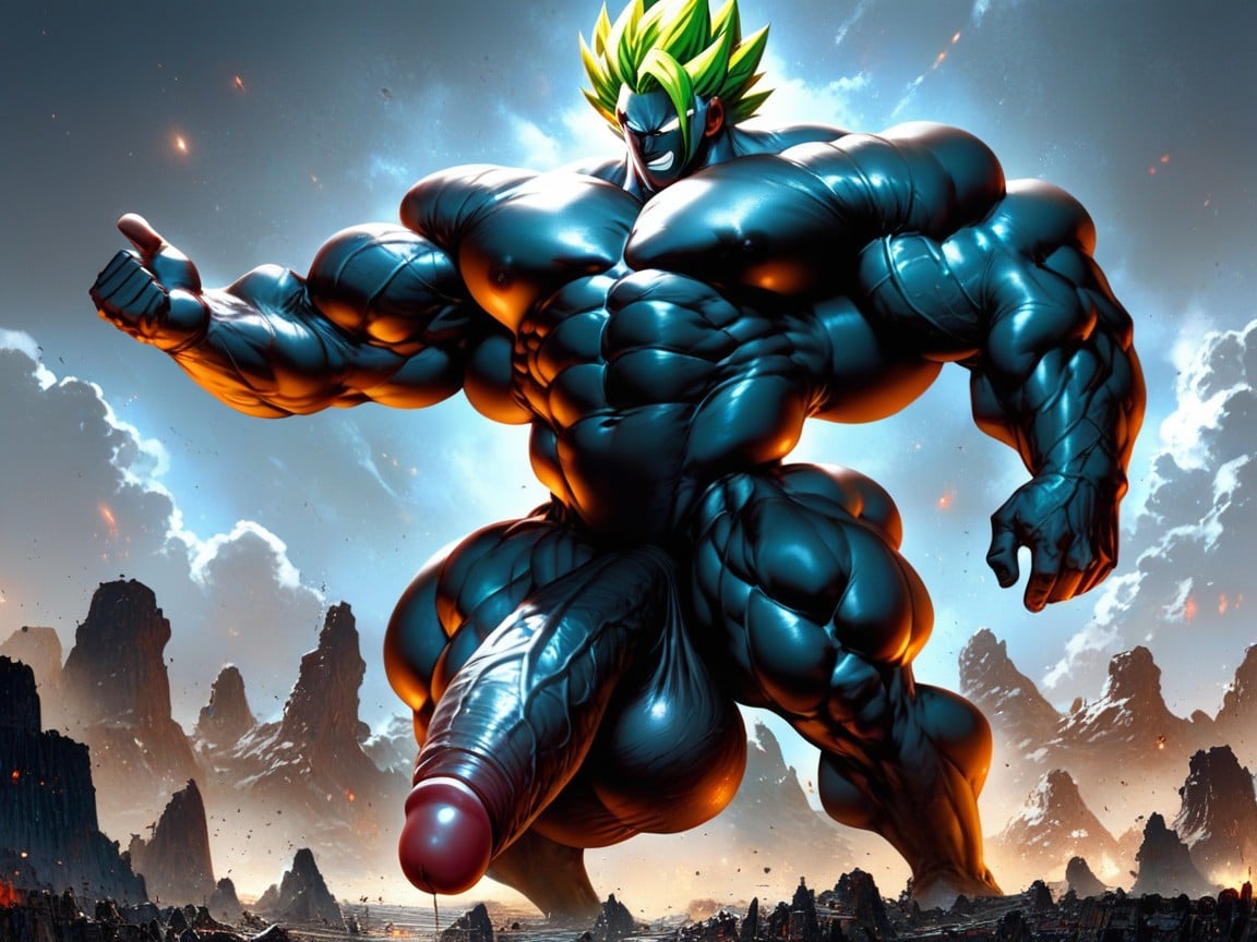 Penis Bigger Than Body, Hyper Muscle, Big Ball AI Gay Porn