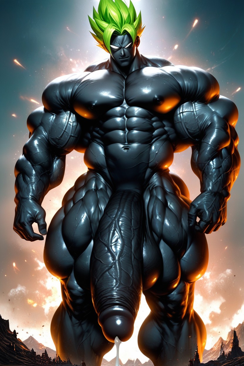 Hyper Cock, Thick Thighs, Giant AI Gay Porn