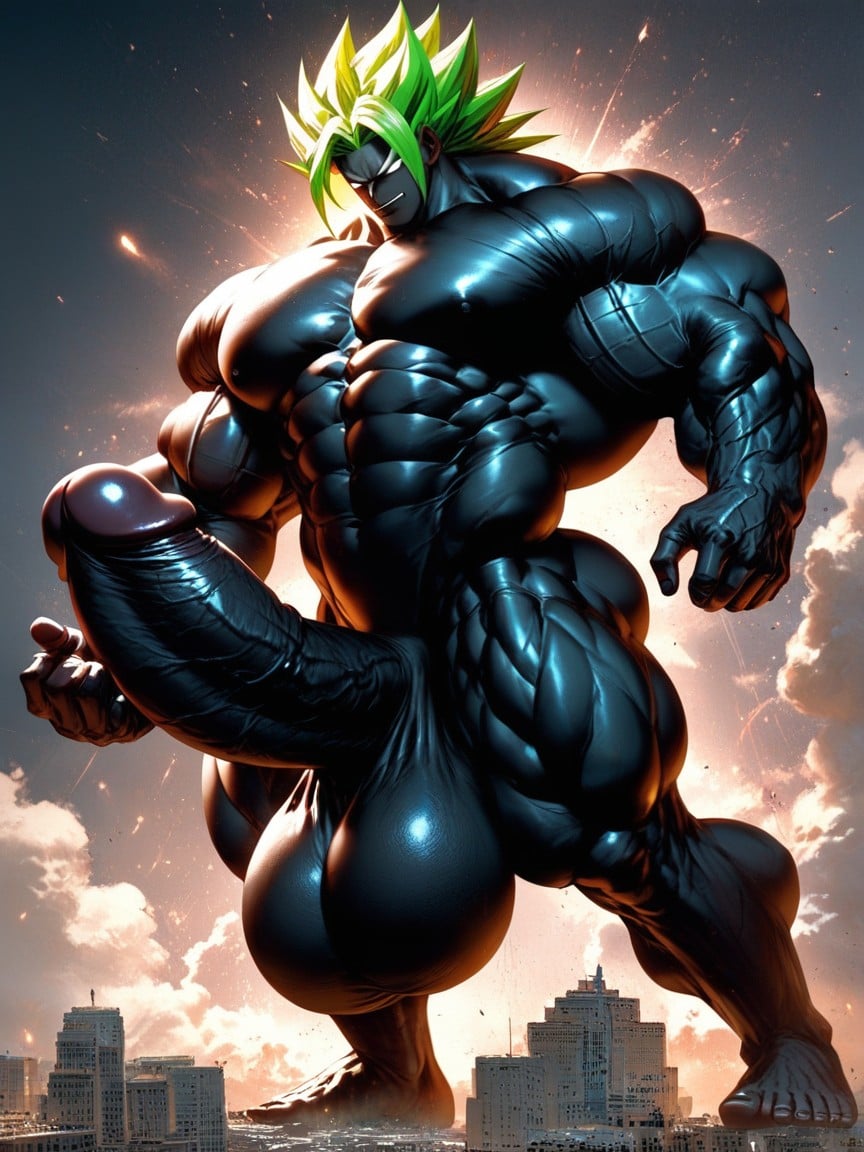Giant Man, Huge Ball, Extremely Large Ass AI Gay Porn