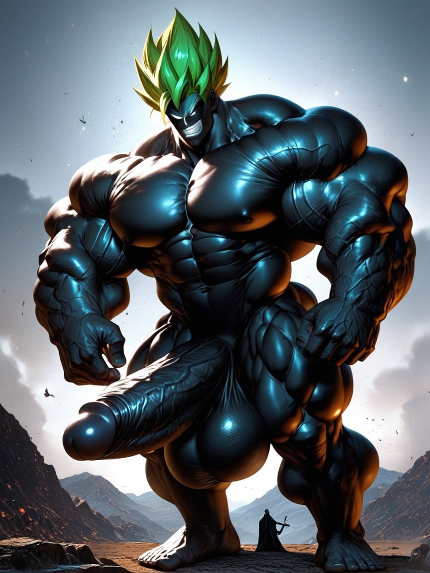 Huge Muscle, 18+, Bragging Face AI Gay Porn