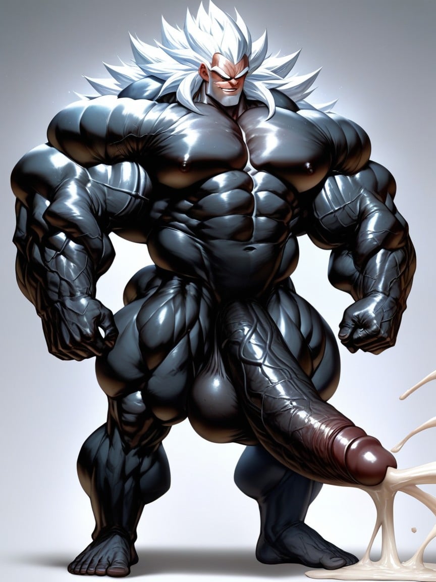 Muscle Growing, Macro, Super Saiyan AI Gay Porn