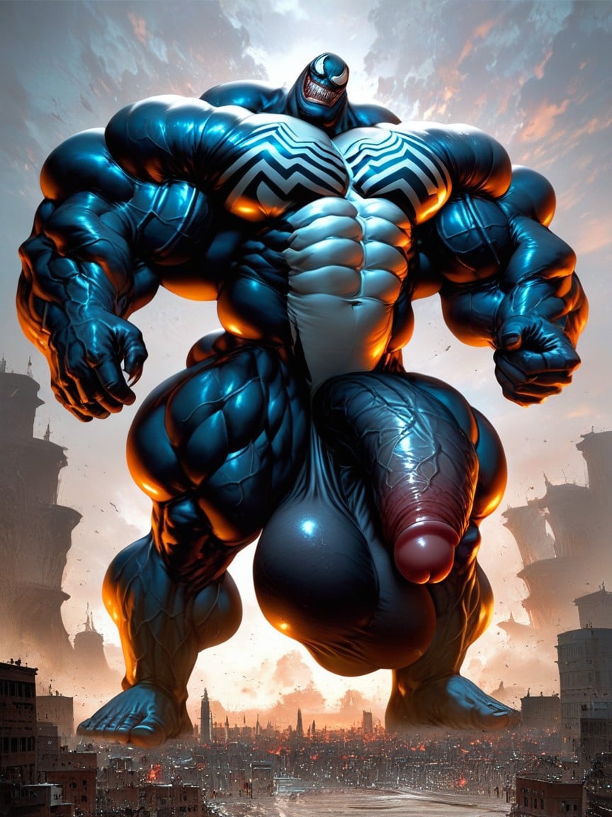 Long Penis, Oversized Muscles, Huge Testicles AI Gay Porn