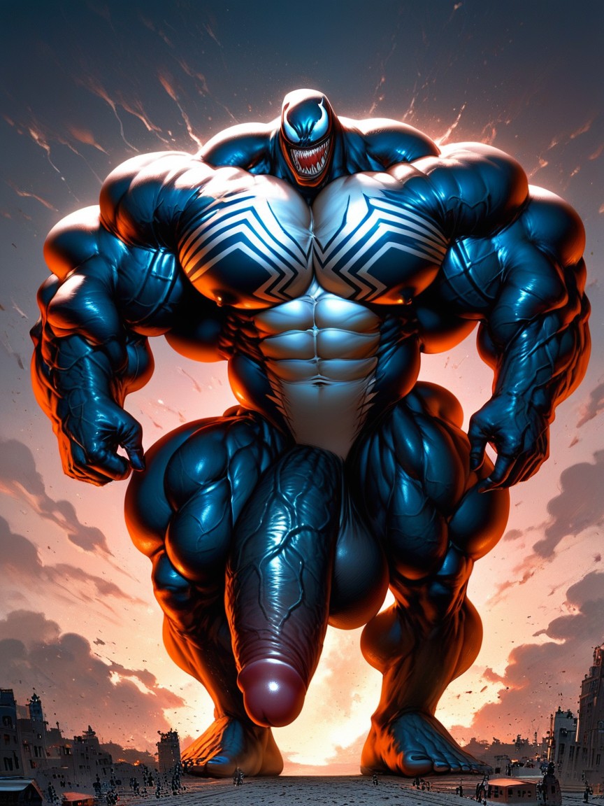 Long Penis, Thick Thighs, Huge Testicles AI Gay Porn