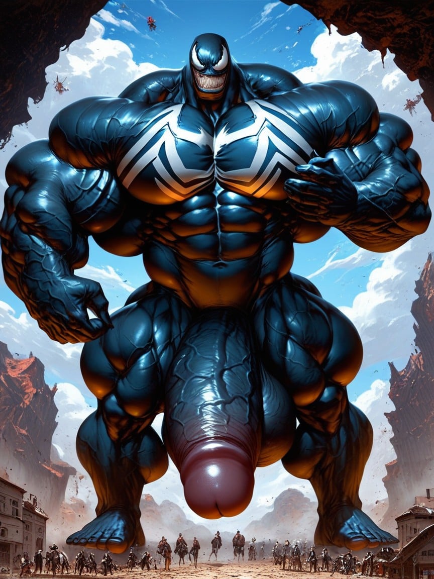 Long Penis, Huge Ball, Huge Muscle AI Gay Porn