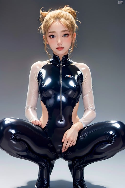 Cheveux Blond, Science-fiction, Pose D'animal De CompagniePorno IA Asiatique