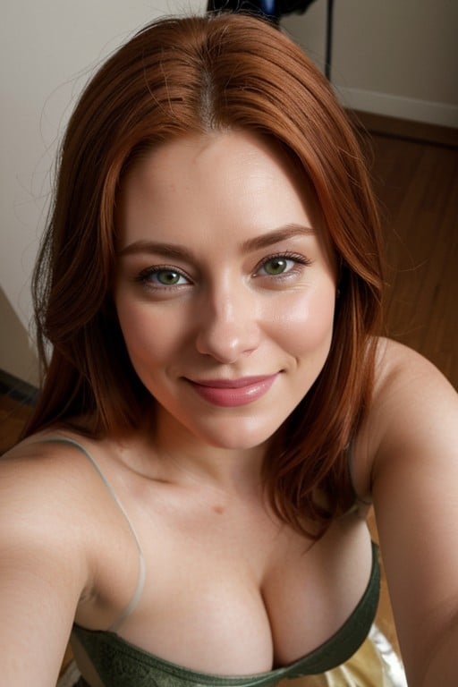 Princess Fiona From Shrek, Red Hair, Looking At Viewer Shemale AI Porn