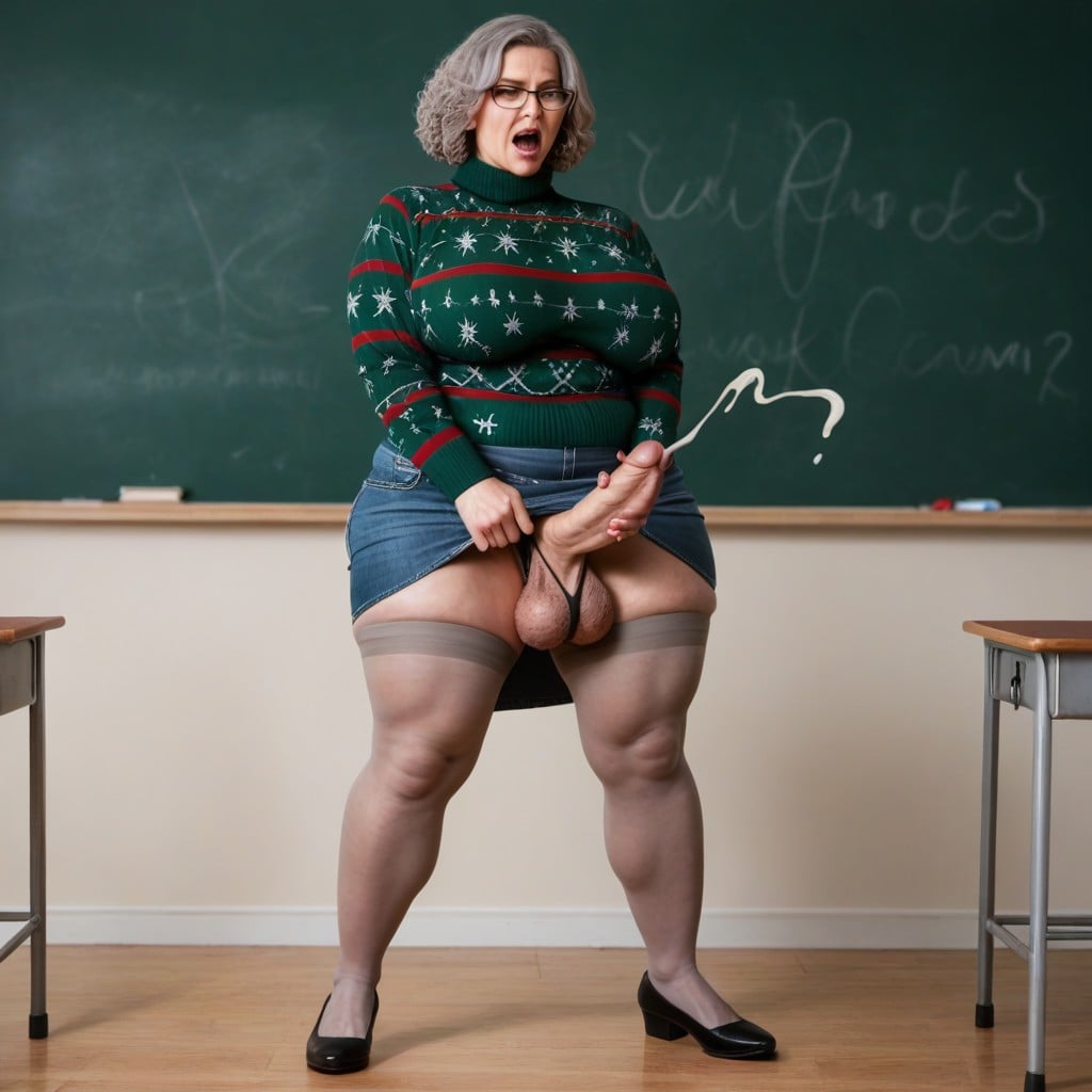 Cellulite, Curly Hair, 全身 人妖AI色情