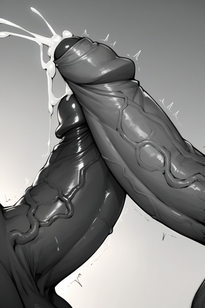 Imposing Cock, Close Up Shot Of A Cock, Veiny AI Gay Porn