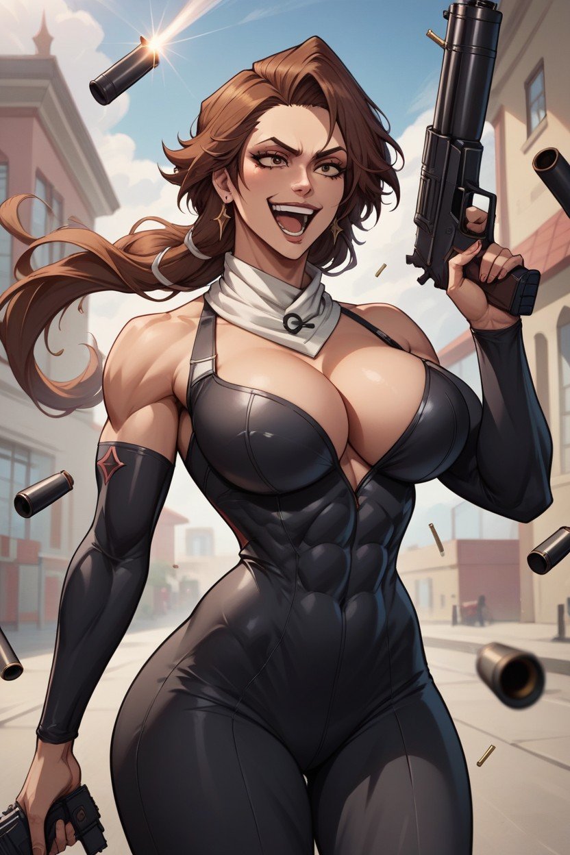 Laughing, Franceska Mila Rose From Bleach, Culo GrandeHentai IA