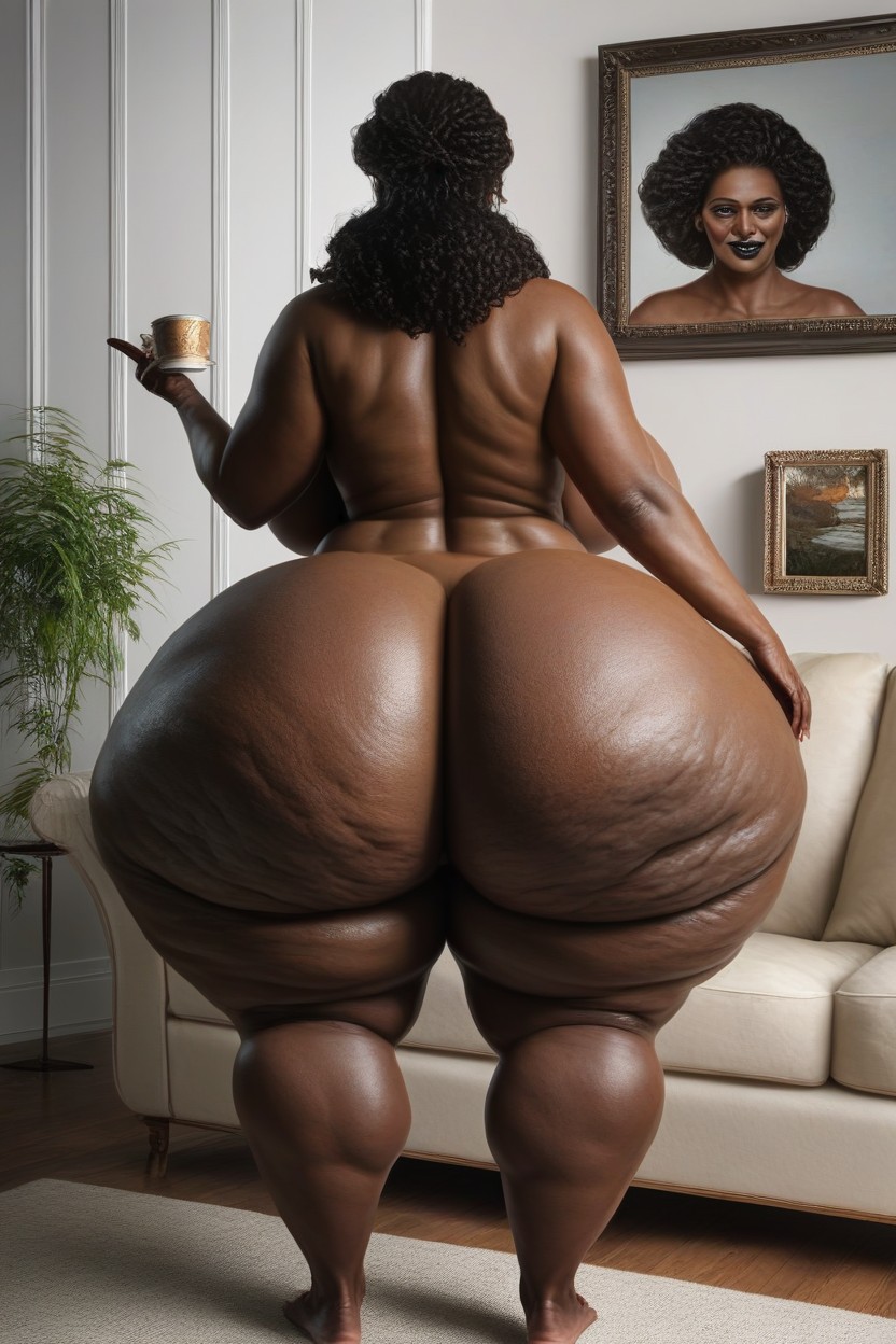 Extremely Wide Hips, Grabbing Boobs, Long Length AI Porn