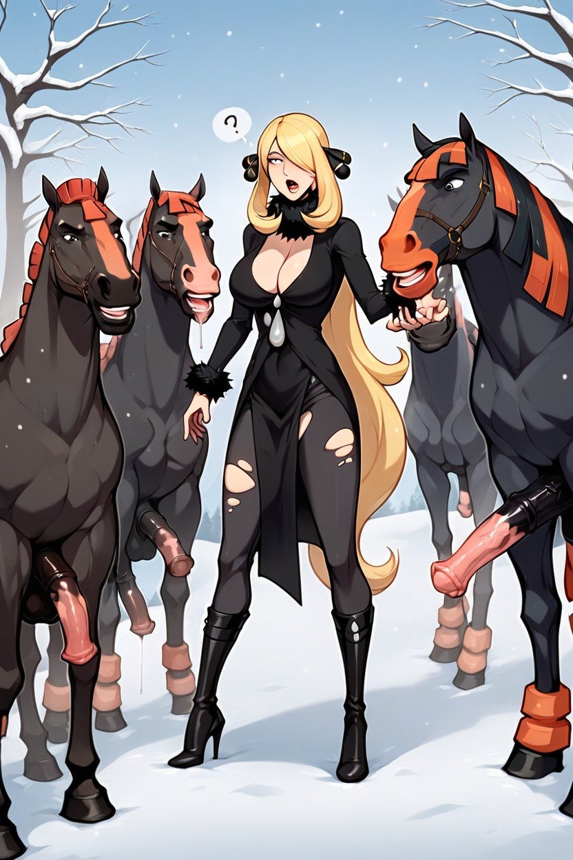 Equinebestiaaaaalityyymudsdale, Male Bestiaaaalitymudsdale, Coupe À La ModePorno IA Hentai