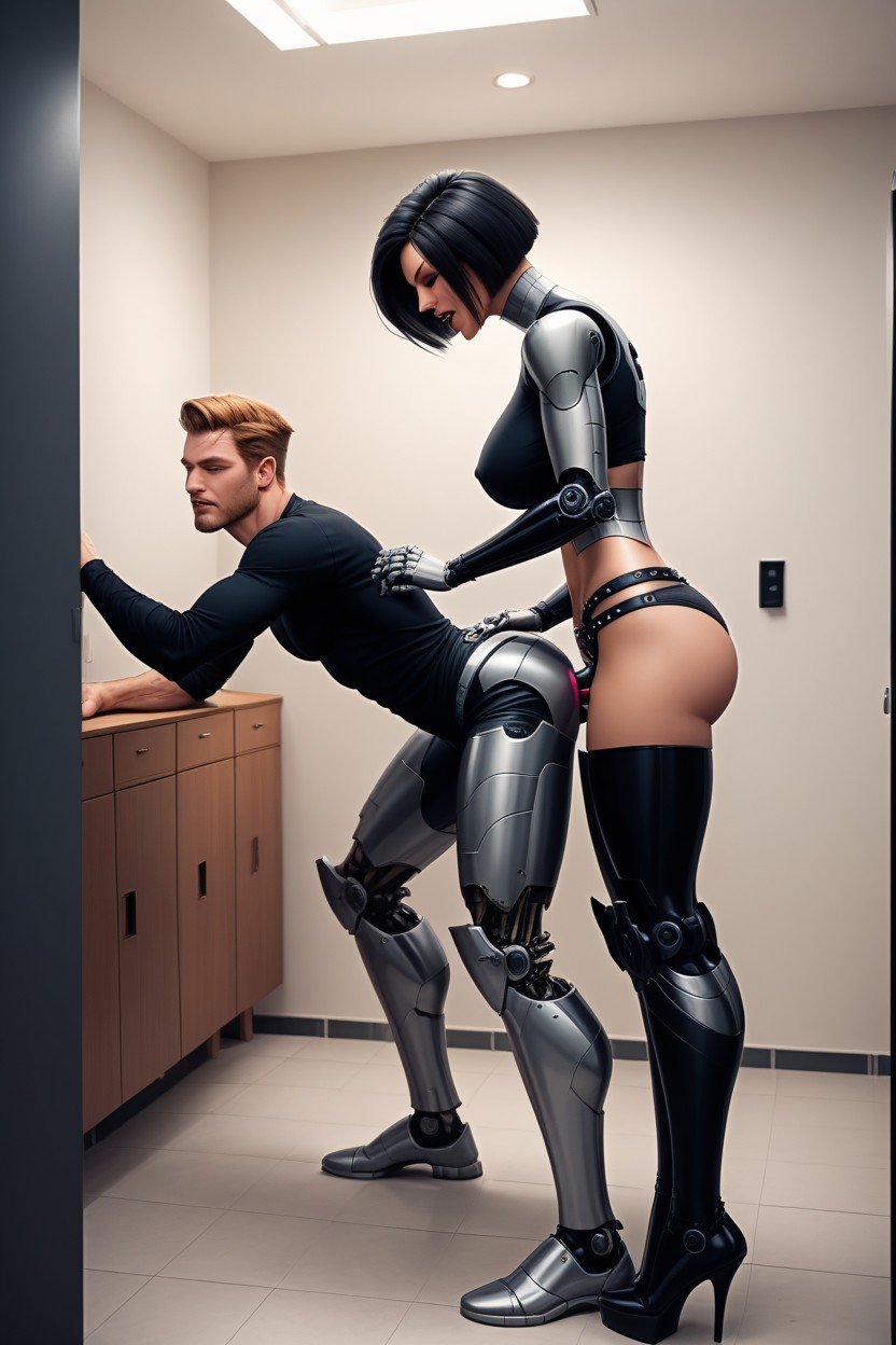 18+, Changing Room, Robot Femdom Shemale AI Porn