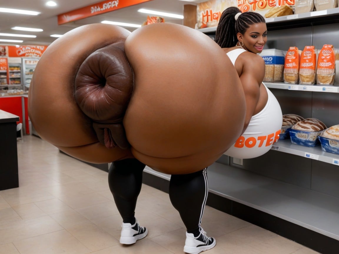 身をかがめる, Huge Gigantic Hyper Enlarged Anus, Extreme Gigantic Massive Hyper Pussy Impossibly Huge Puffy Anus Hyper Puffy PussyニューハーフAIポルノ