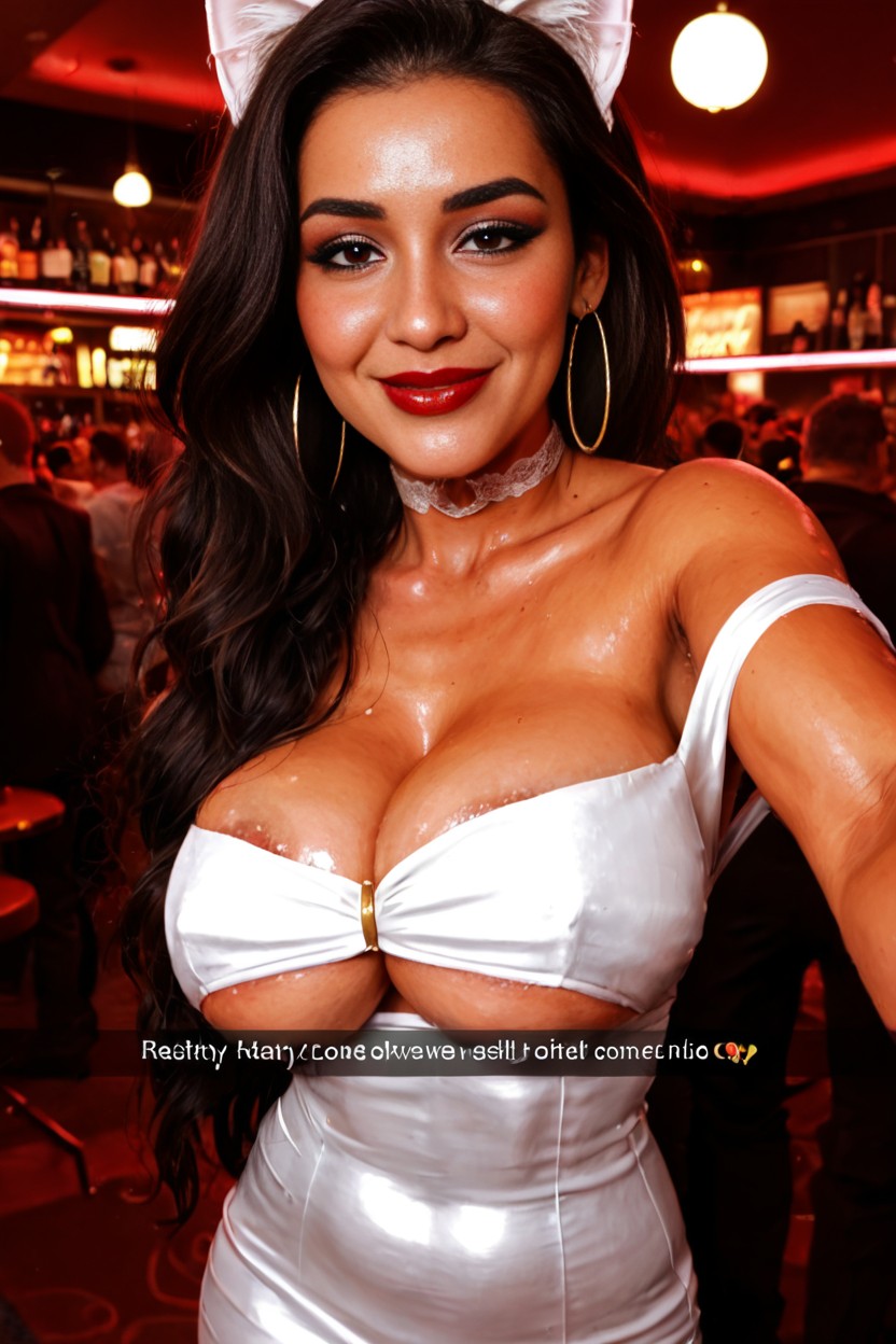18+, Smiling, Tan Skin AI Porn