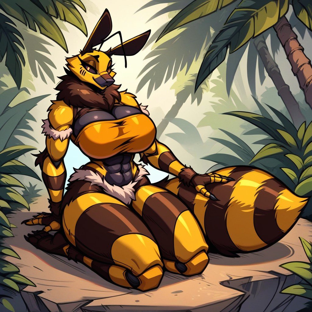 Bee, Insect Body, Full Body Furry AI Porn