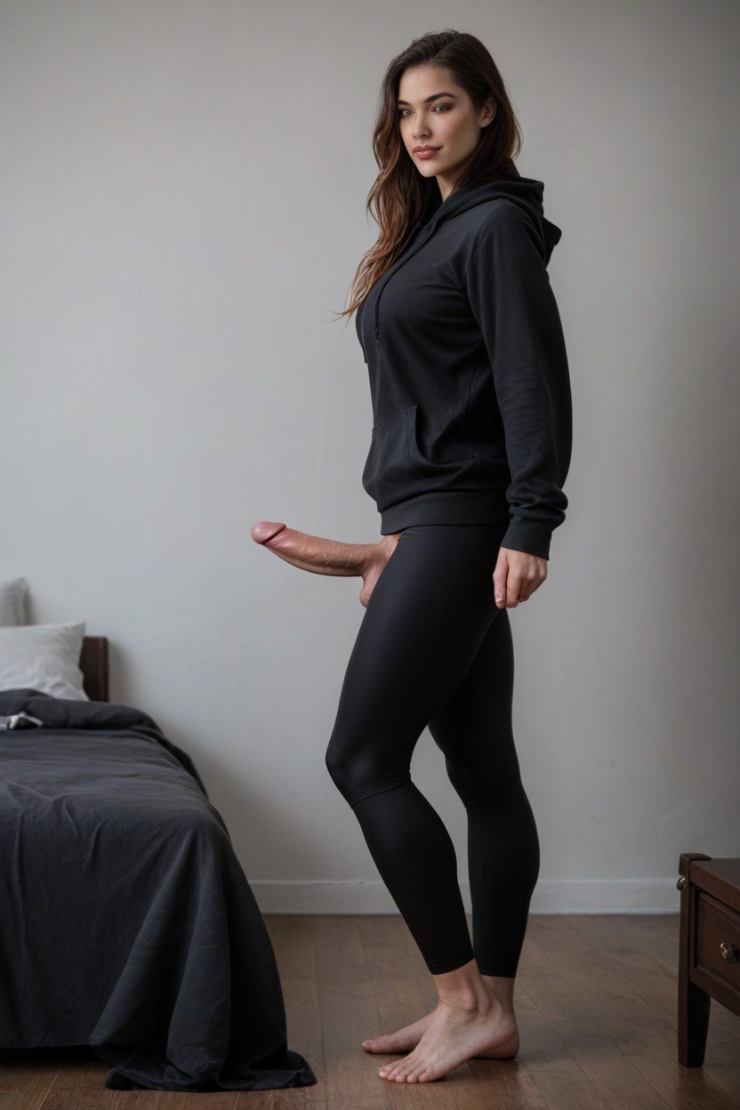 Leggings, Corps Entier, Cul MoyenPorno IA transsexuelle