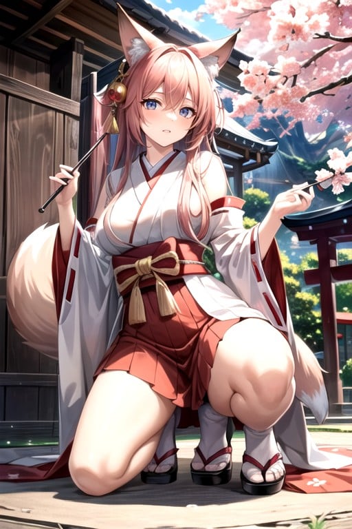 Cherry Blossoms, On One Knee, ShrinePorno IA Hentai