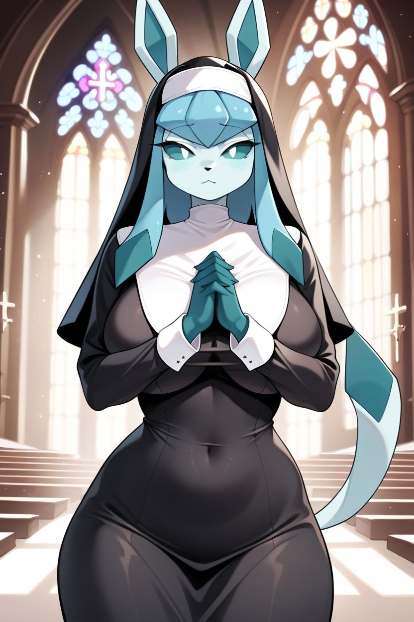 Praying, Pechos Redondeados, MonjaHentai IA