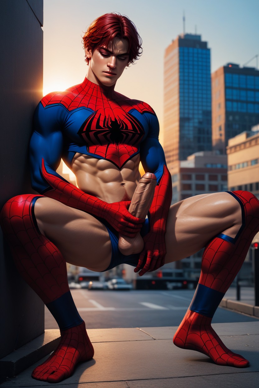 Top Of City Building, Fit, Fit AI Gay Porn