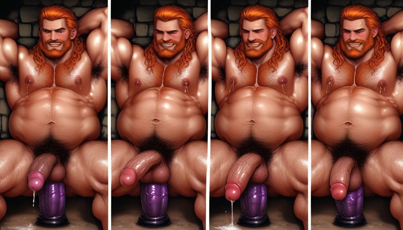 Hyper Cock, Man Boobs, Post Transformation AI Gay Porn