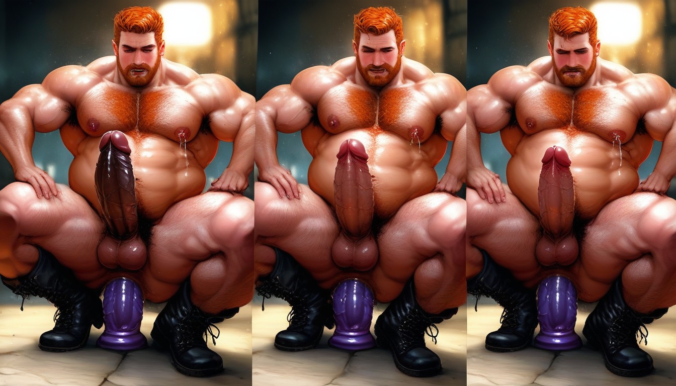 Pelt Of Chest Hair, Orgasm, Cinemascope AI Gay Porn