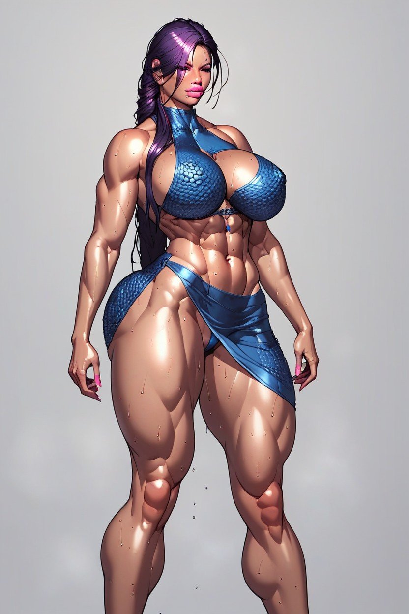 Psylocke, Light Tanned Skin, Riesige BrustHentai KI Porno