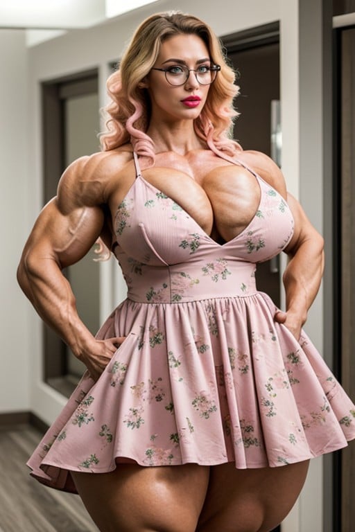 Ripped Muscles, 極端なボトムヘビー, Fully ClothedアジアのAIポルノ