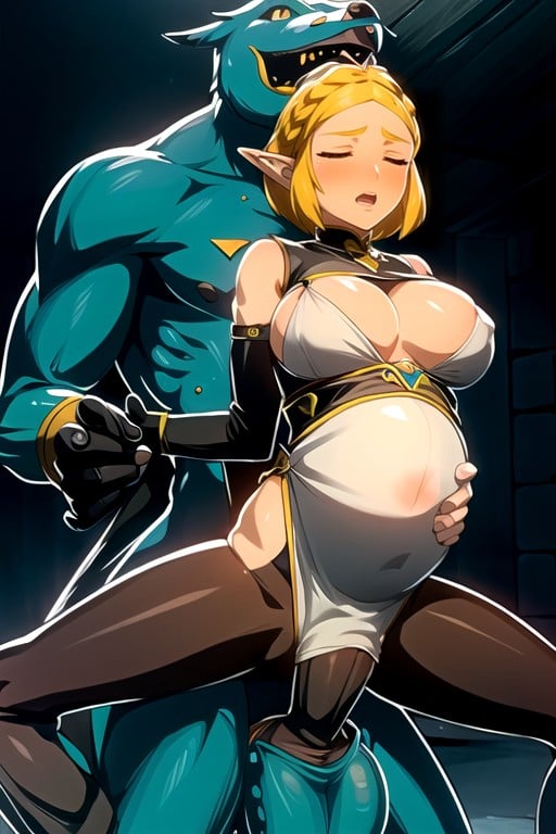 Pregnant, Hair Suit, Huge BoobHentai IA