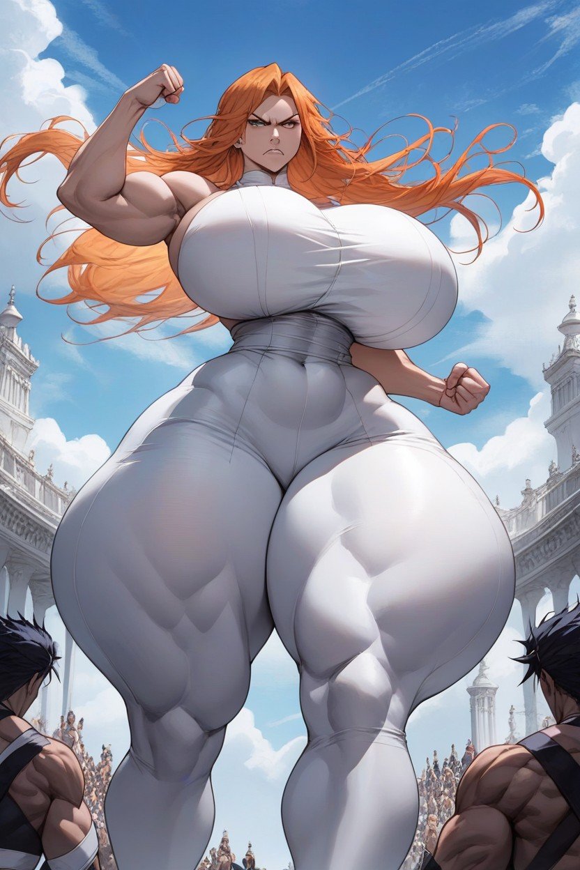 Muscular, Bunda Extremamente Grande, Breast Expansion Hentai IA pornografia