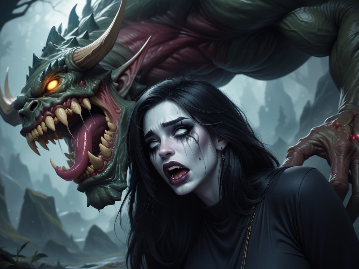 World Of Warcraft Togue Out, Nervous, Ruined MakeupPorno IA transsexuelle