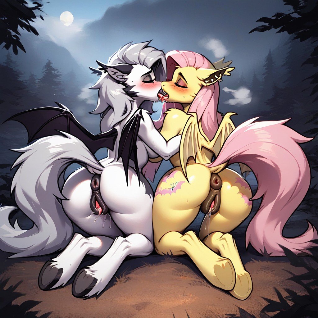 18+, Fluttershy As Flutterbat, 2 PersonenFurry KI Porno