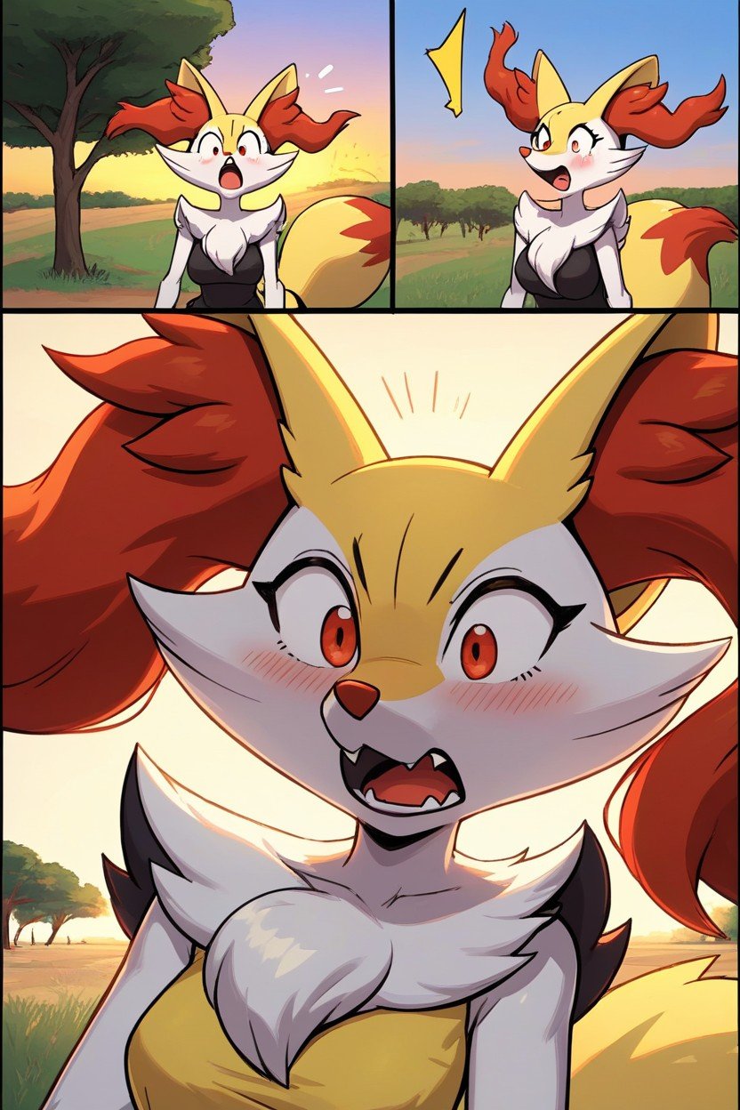 Comic Panels, Pokmon, Close Up Furry AI Porn